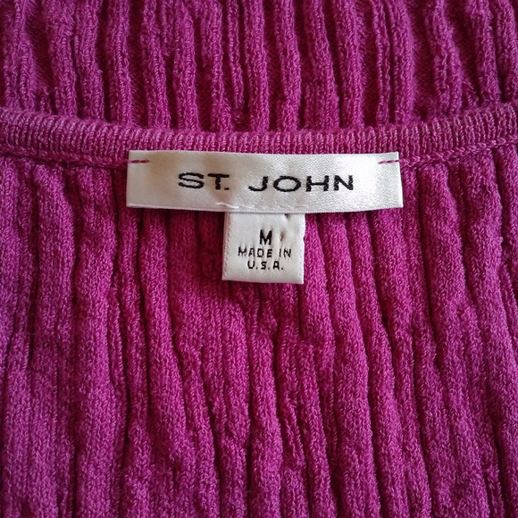 St. John Textured Knit Camisole Crop Top Shell EUC - Picture 7 of 8